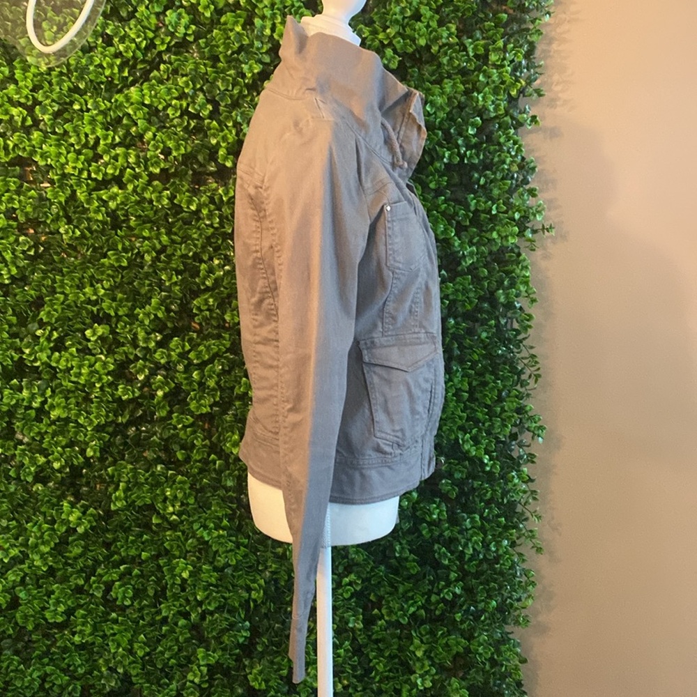 Gray Jean Utility Jacket - image 2